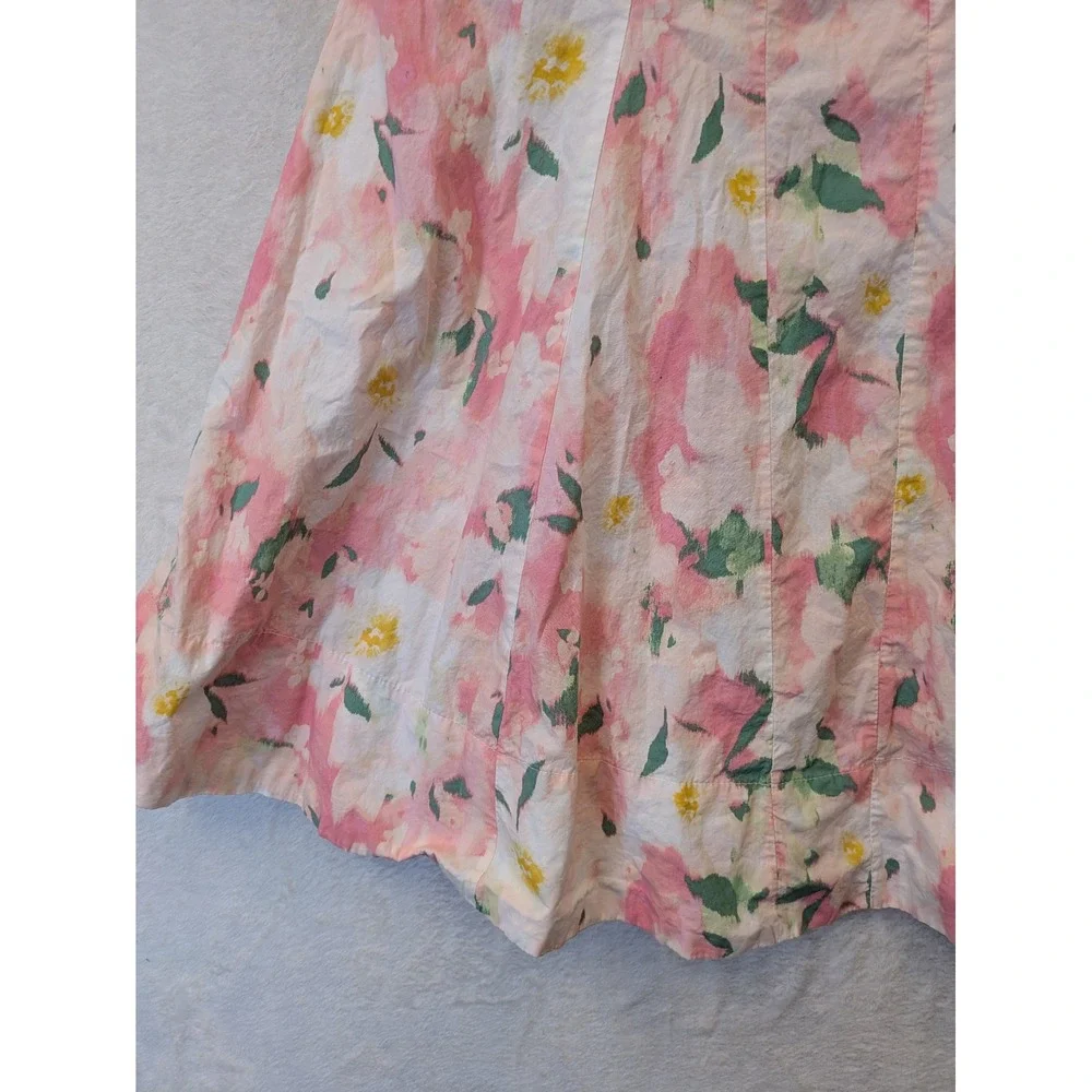 A‎ New Day Girl's Size 10 Floral Print Sleeveless Dress Pink White Green